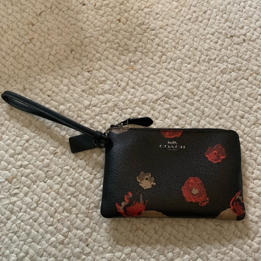 Coach wristlet (floral pattern)